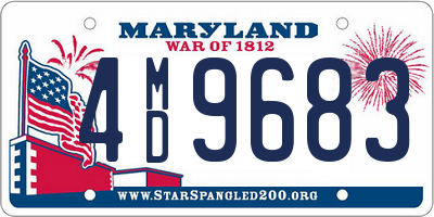 MD license plate 4MD9683