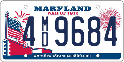 MD license plate 4MD9684