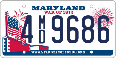 MD license plate 4MD9686