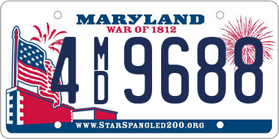 MD license plate 4MD9688