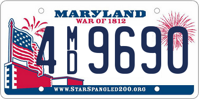 MD license plate 4MD9690