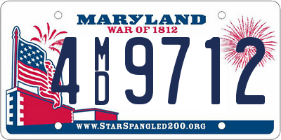 MD license plate 4MD9712