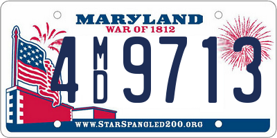 MD license plate 4MD9713