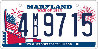 MD license plate 4MD9715