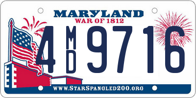 MD license plate 4MD9716