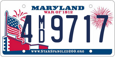 MD license plate 4MD9717