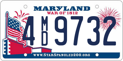 MD license plate 4MD9732