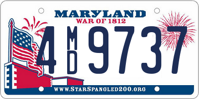 MD license plate 4MD9737