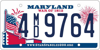 MD license plate 4MD9764