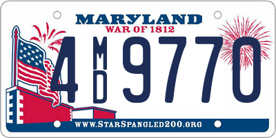 MD license plate 4MD9770