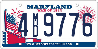 MD license plate 4MD9776