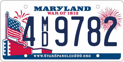 MD license plate 4MD9782
