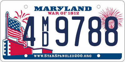 MD license plate 4MD9788