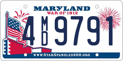 MD license plate 4MD9791