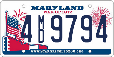 MD license plate 4MD9794
