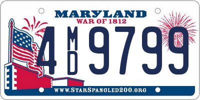 MD license plate 4MD9799