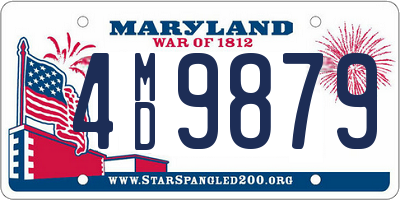 MD license plate 4MD9879