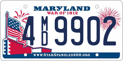 MD license plate 4MD9902