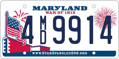 MD license plate 4MD9914