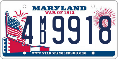 MD license plate 4MD9918