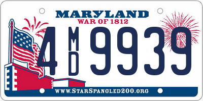 MD license plate 4MD9939