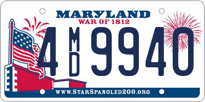 MD license plate 4MD9940