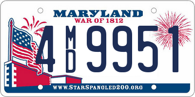 MD license plate 4MD9951