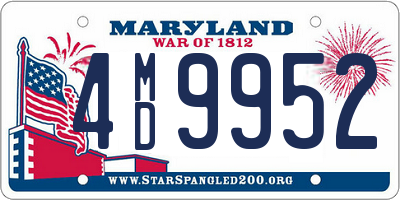 MD license plate 4MD9952