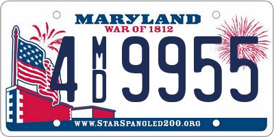 MD license plate 4MD9955