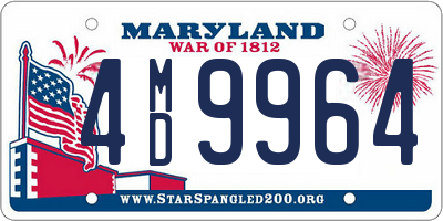 MD license plate 4MD9964