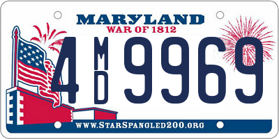 MD license plate 4MD9969