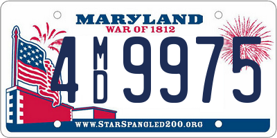 MD license plate 4MD9975