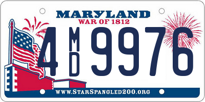 MD license plate 4MD9976