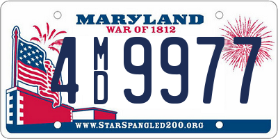 MD license plate 4MD9977