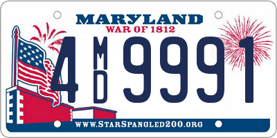 MD license plate 4MD9991