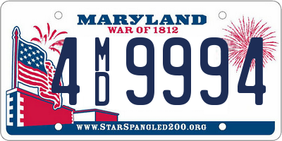 MD license plate 4MD9994