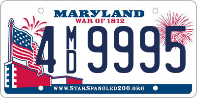 MD license plate 4MD9995