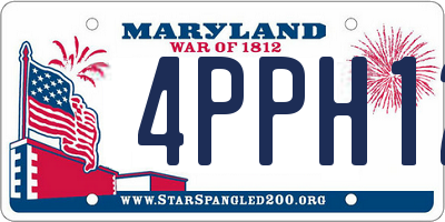 MD license plate 4PPH12