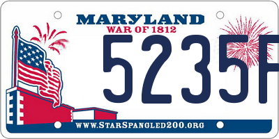 MD license plate 5235F