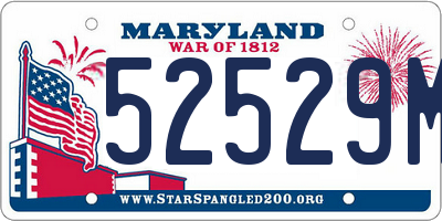 MD license plate 52529M5