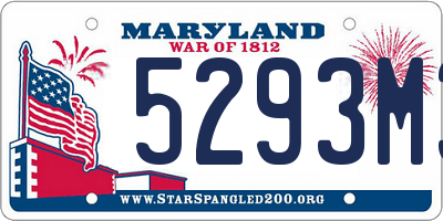 MD license plate 5293M3