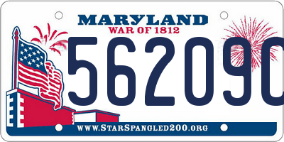 MD license plate 56209CD