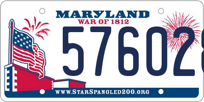 MD license plate 576028