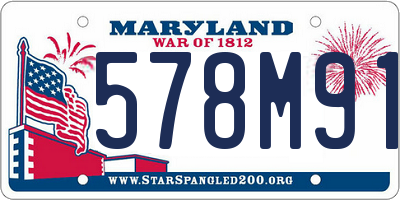 MD license plate 578M915