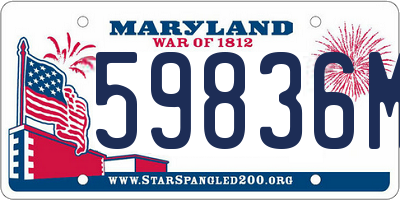 MD license plate 59836M5