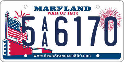 MD license plate 5AA6170