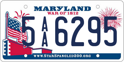 MD license plate 5AA6295