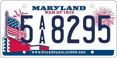 MD license plate 5AA8295