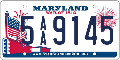 MD license plate 5AA9145