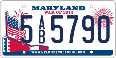 MD license plate 5AB5790